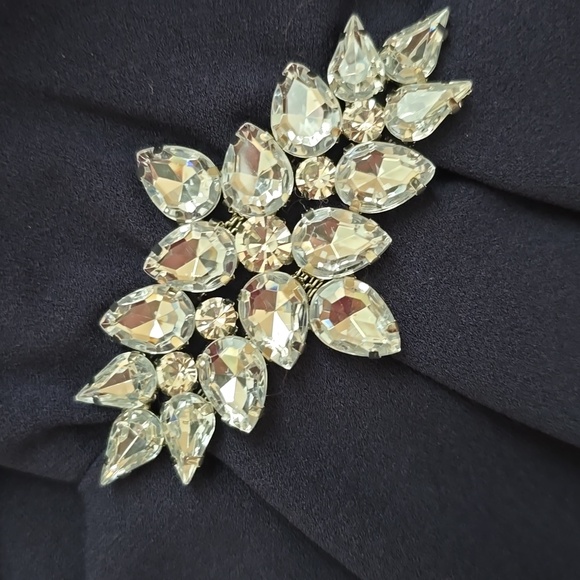 SL FASHIONS NEW YORK BRAND WOMEN'S BLUE SLEEVELESS DRESS SIZE 12 - Picture 13 of 14